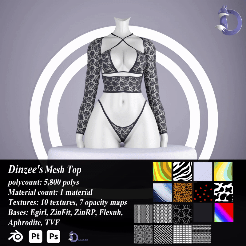 Dinzee's Mesh Top